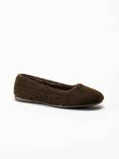 Hush Puppies - Women´s Leia - Mörkbruna ballerinatofflor