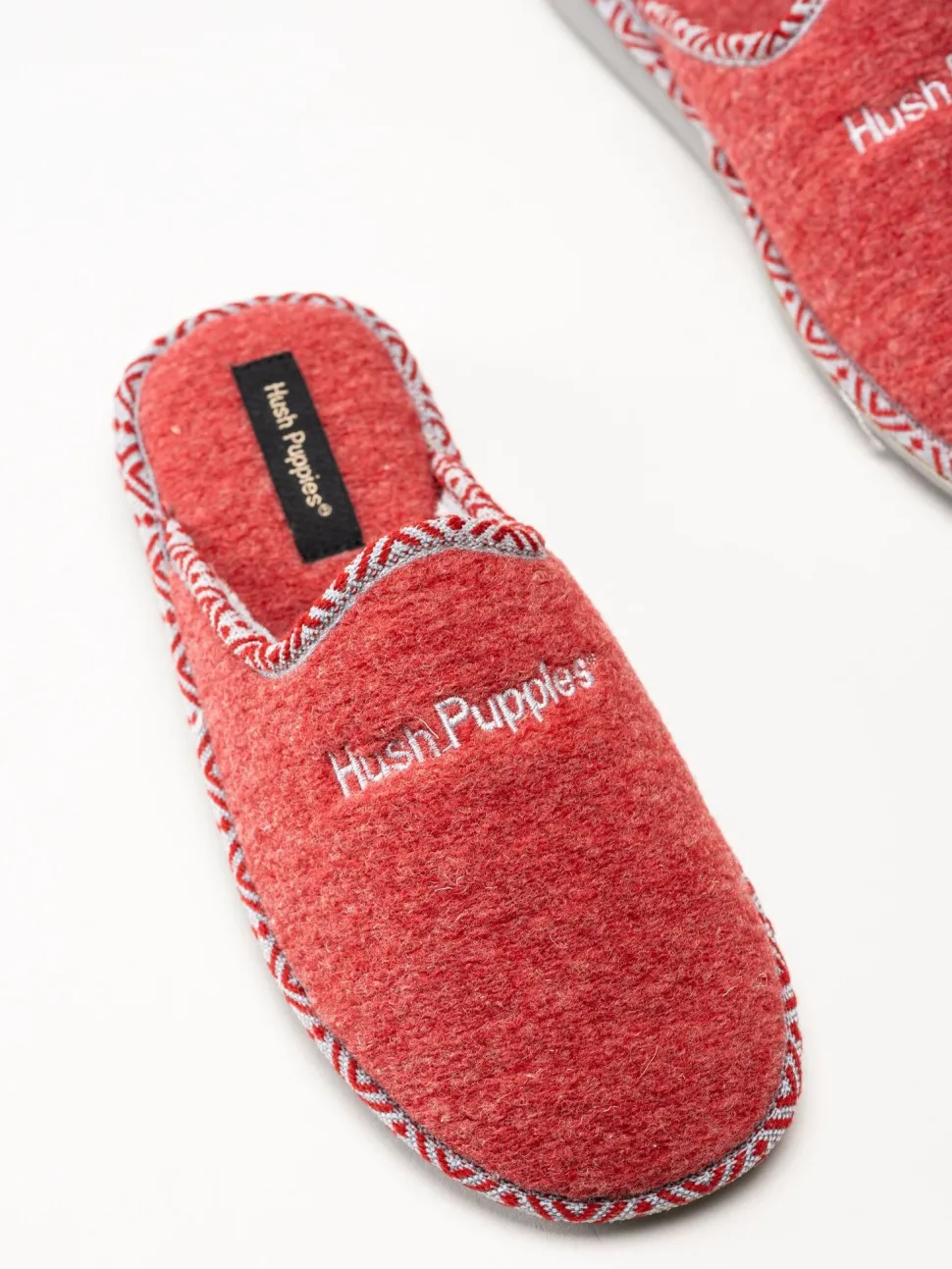 Hush Puppies - Women´s Lola - Röda tofflor i filt