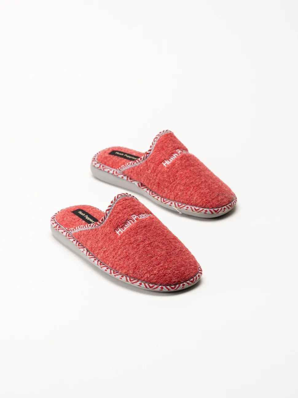Hush Puppies - Women´s Lola - Röda tofflor i filt