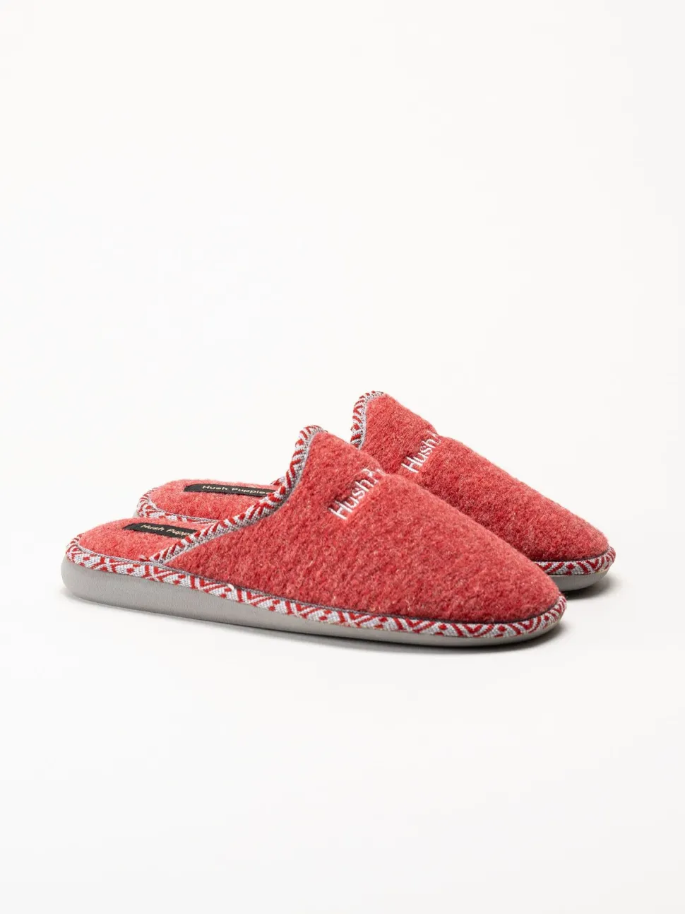 Hush Puppies - Women´s Lola - Röda tofflor i filt