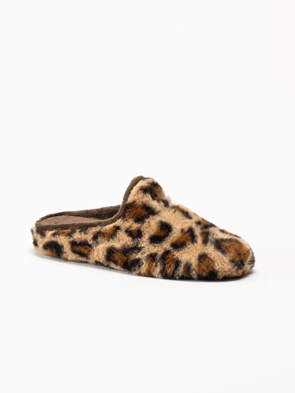 Hush Puppies - Women´s Olivia - Bruna leopardmönstrade tofflor