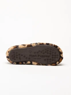 Hush Puppies - Women´s Olivia - Bruna leopardmönstrade tofflor
