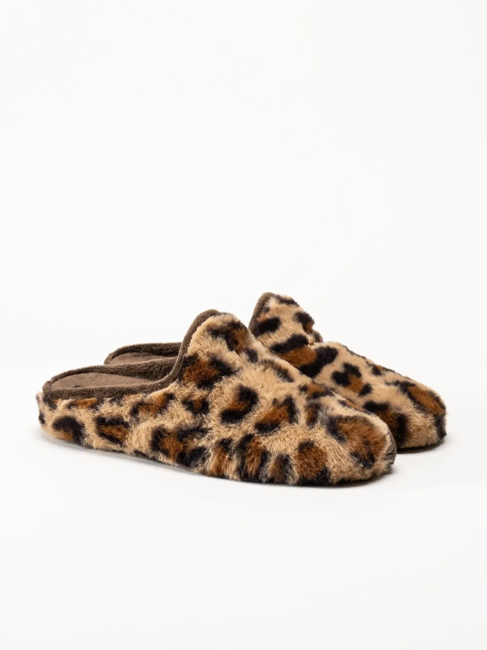 Hush Puppies - Women´s Olivia - Bruna leopardmönstrade tofflor