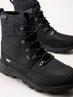 Icebug - Adak Wool Wmns Michelin - Svarta vinterkängor i nubuck