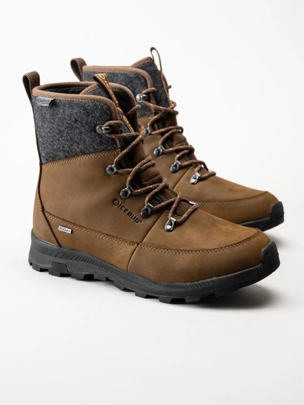 Icebug - Adak Wool Wmns Michelin - Bruna vinterkängor i nubuck
