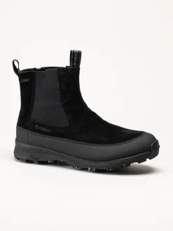 Icebug - Boda Mens BUGrip - Svarta chelsea boots i mocka