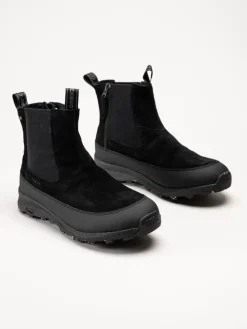 Icebug - Boda Mens BUGrip - Svarta chelsea boots i mocka