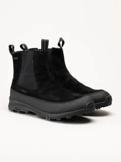 Icebug - Boda Mens BUGrip - Svarta chelsea boots i mocka
