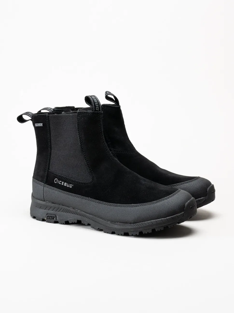 Icebug - Boda M NT - Svarta chelsea boots i mocka