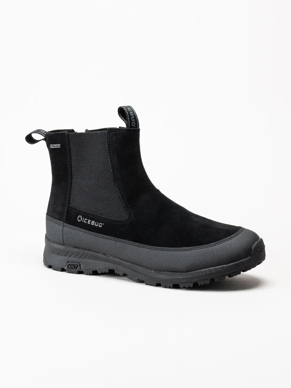 Icebug - Boda M NT - Svarta chelsea boots i mocka