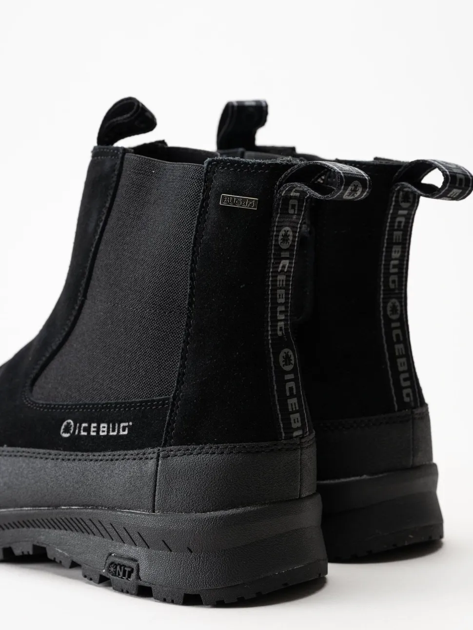 Icebug - Boda M NT - Svarta chelsea boots i mocka