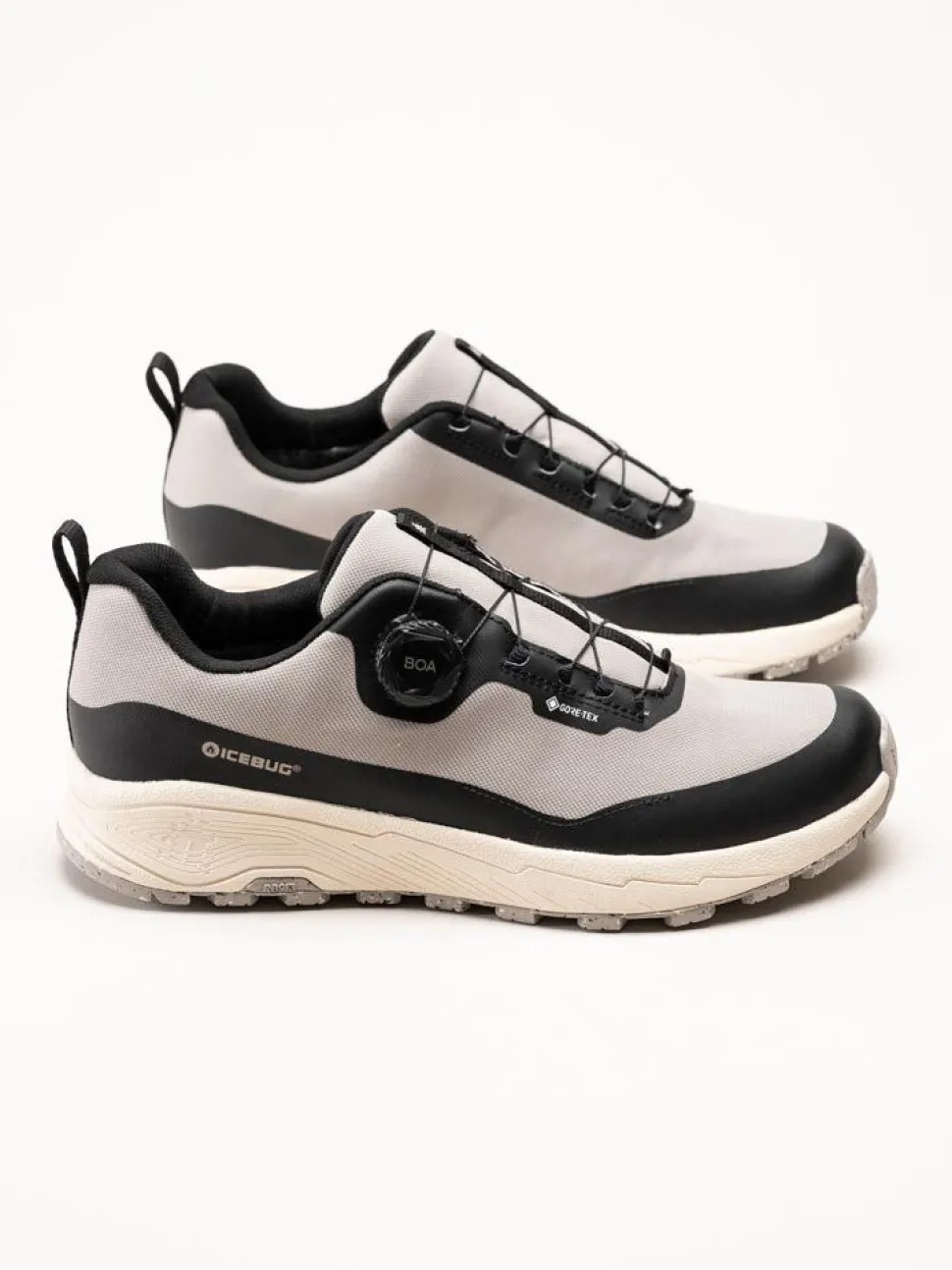 Icebug - Haze Mens RB9X - Ljusgrå sportiga promenadskor med Gore-Tex