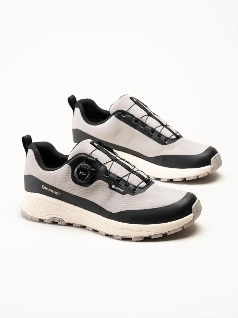 Icebug - Haze Mens RB9X - Ljusgrå sportiga promenadskor med Gore-Tex