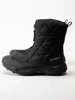 Icebug - Ivalo4 W BUGrip - Svarta högre vinterkängor med dubbar