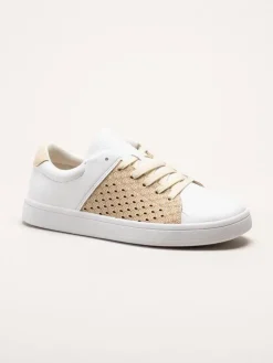 Ilse Jacobsen - All Day City Sneaker - Vita och beige sneakers