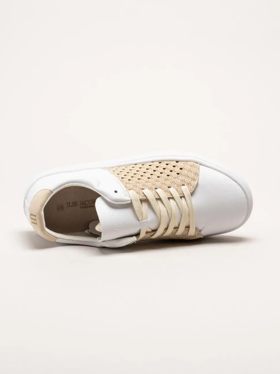 Ilse Jacobsen - All Day City Sneaker - Vita och beige sneakers
