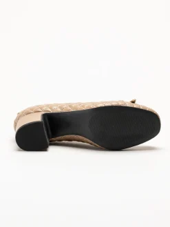Ilse Jacobsen - Altura03 - Beige quiltad pumps
