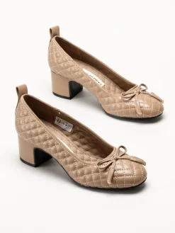 Ilse Jacobsen - Altura03 - Beige quiltad pumps
