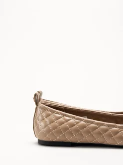 Ilse Jacobsen - Beige quiltad ballerinaskor