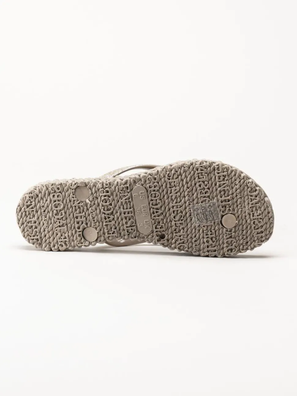 Ilse Jacobsen - Cheerful01 - Beige flip flops med glitter