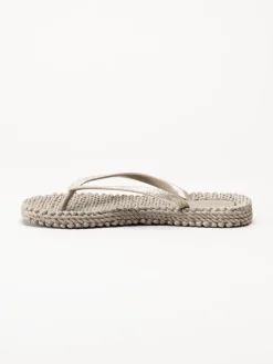 Ilse Jacobsen - Cheerful01 - Beige flip flops med glitter