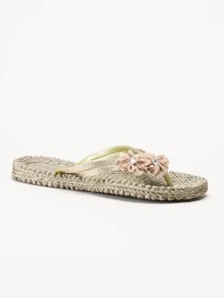 Ilse Jacobsen - Cheerful18F - Guldfärgade flip flops