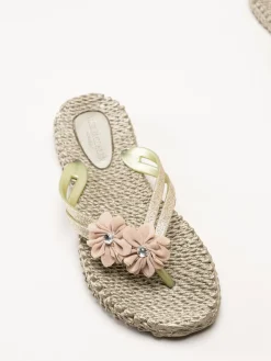 Ilse Jacobsen - Cheerful18F - Guldfärgade flip flops