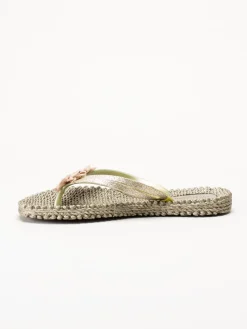 Ilse Jacobsen - Cheerful18F - Guldfärgade flip flops