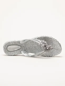 Ilse Jacobsen - Cheerful18F - Silverfärgade flip flops