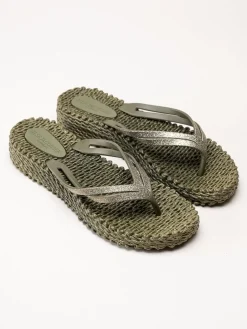 Ilse Jacobsen - Cheerful13 - Gröna flip flops med glitter