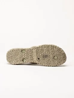 Ilse Jacobsen - Cheerful 13 - Guldfärgade flip flop med glitterremmar