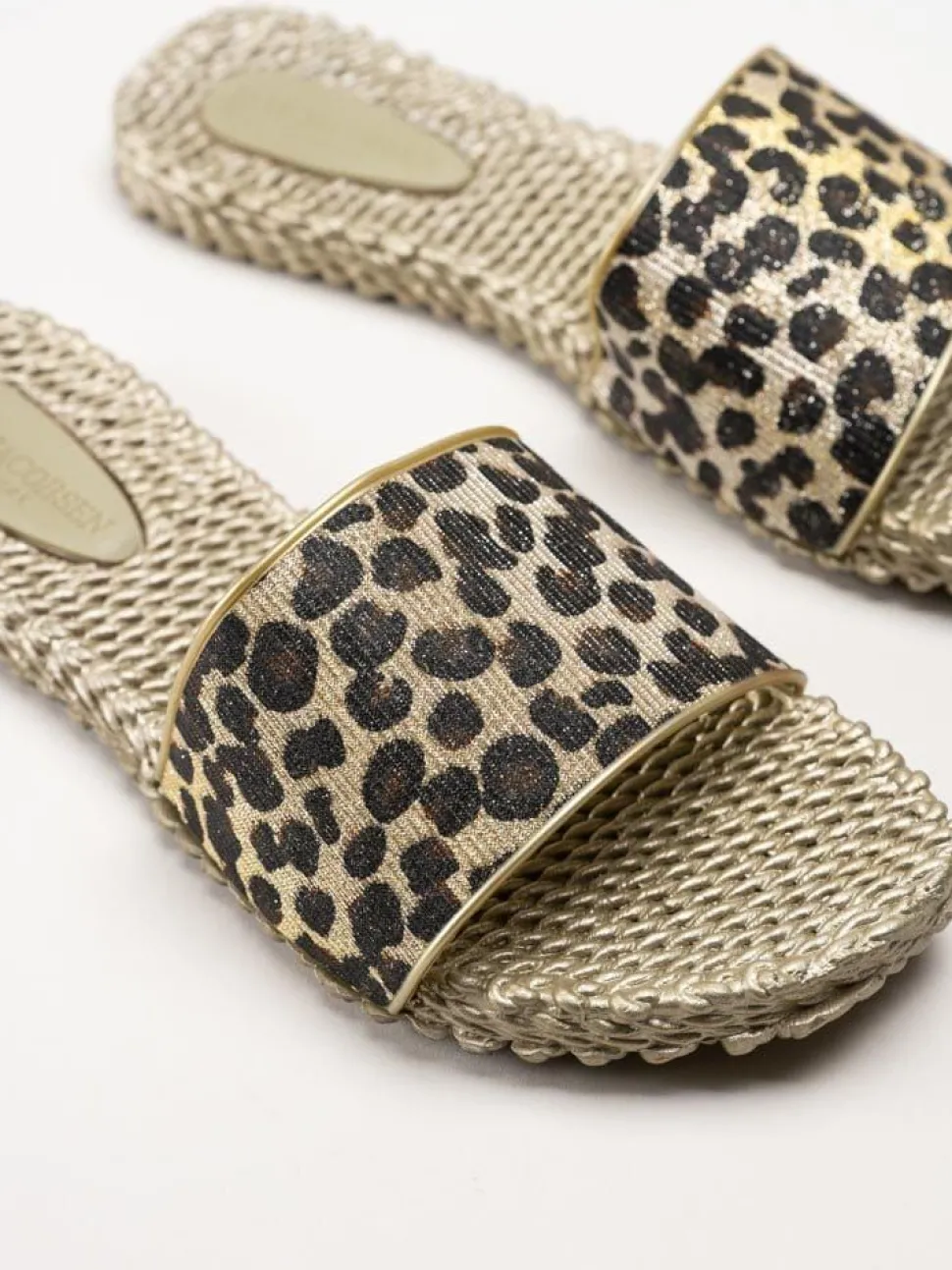 Ilse Jacobsen - Cherio190GL - Leopardmönstrade slip in sandaler