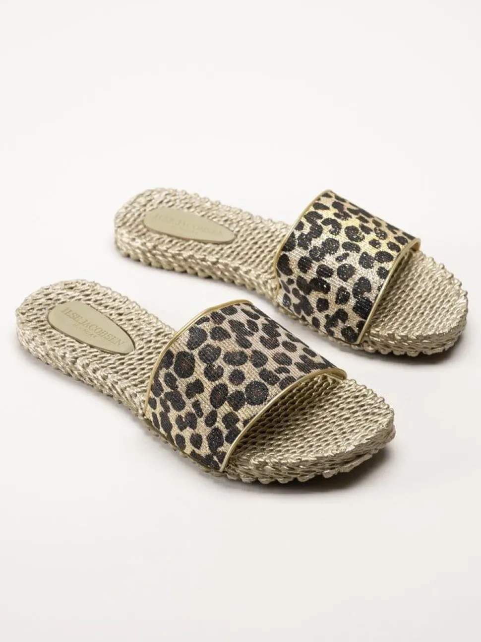 Ilse Jacobsen - Cherio190GL - Leopardmönstrade slip in sandaler