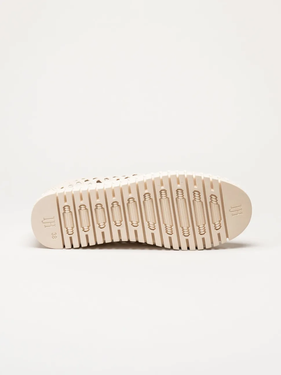 Ilse Jacobsen - Tulip Embroidery - Offwhite perforerade sneakers
