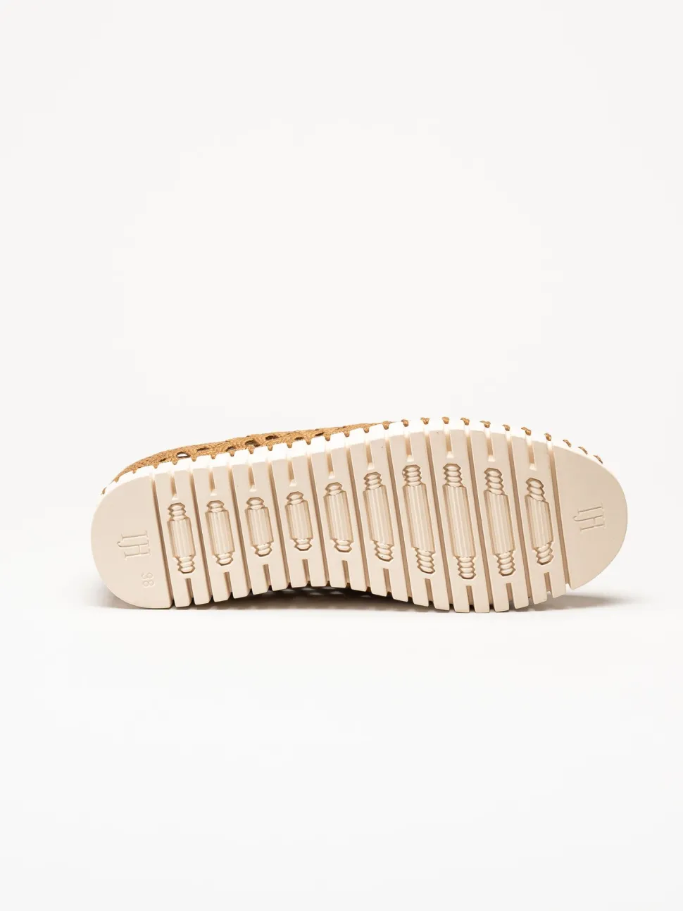 Ilse Jacobsen - Tulip Embroidery - Bruna perforerade sneakers