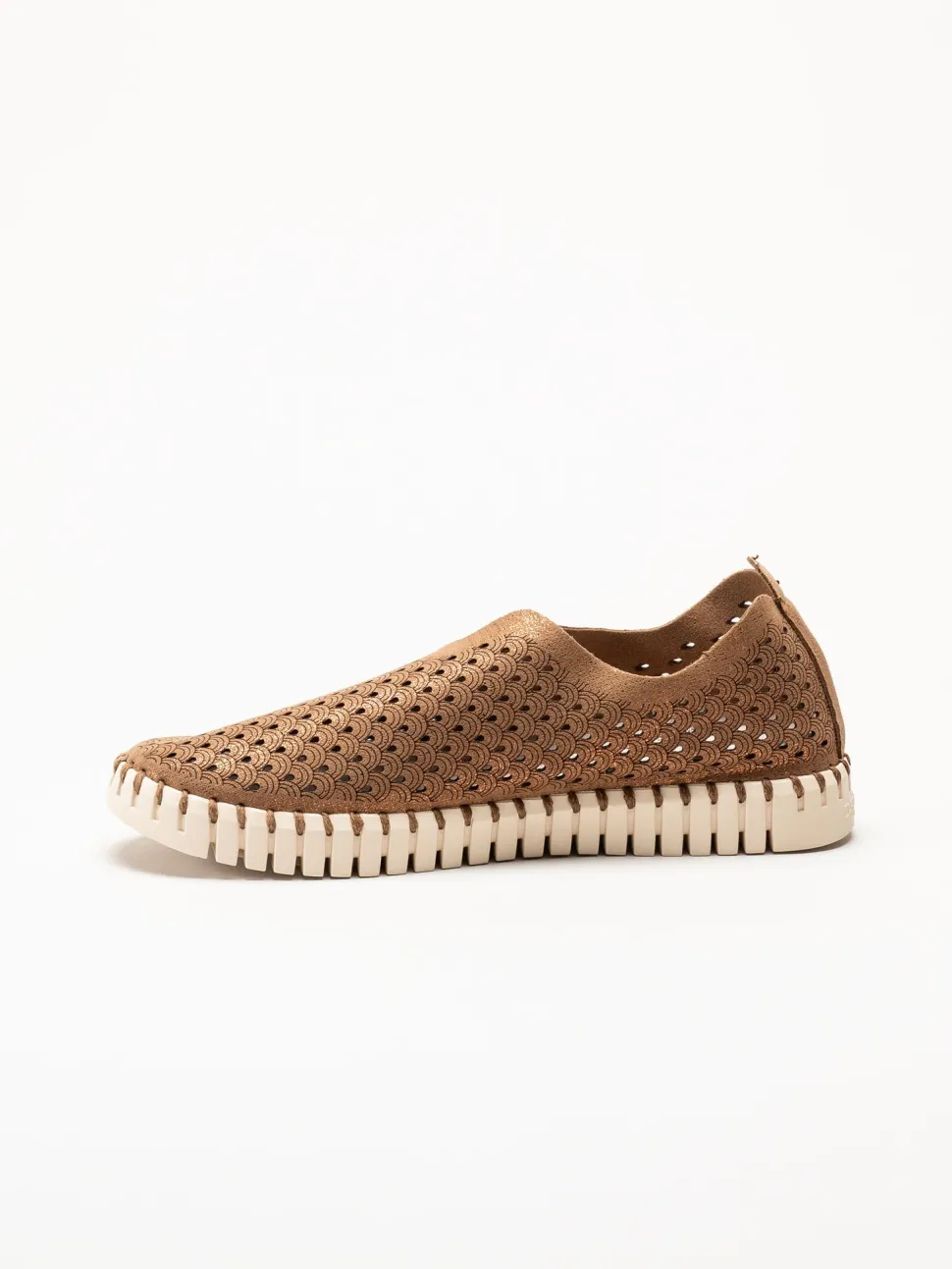 Ilse Jacobsen - Tulip Glitter - Bruna slip on skor