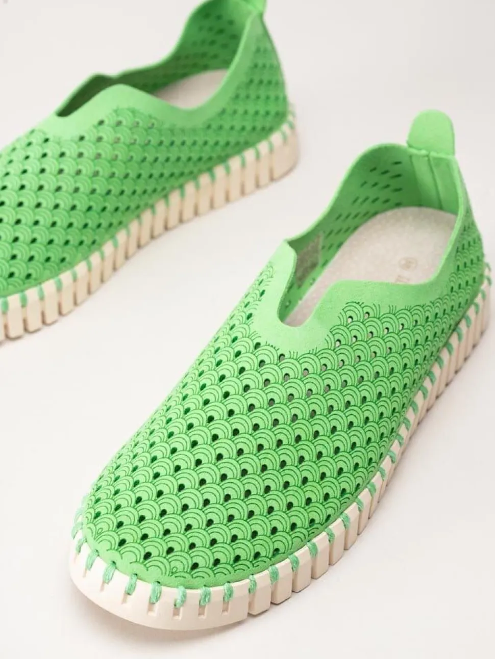 Ilse Jacobsen - Tulip3275 - Gröna slip on skor