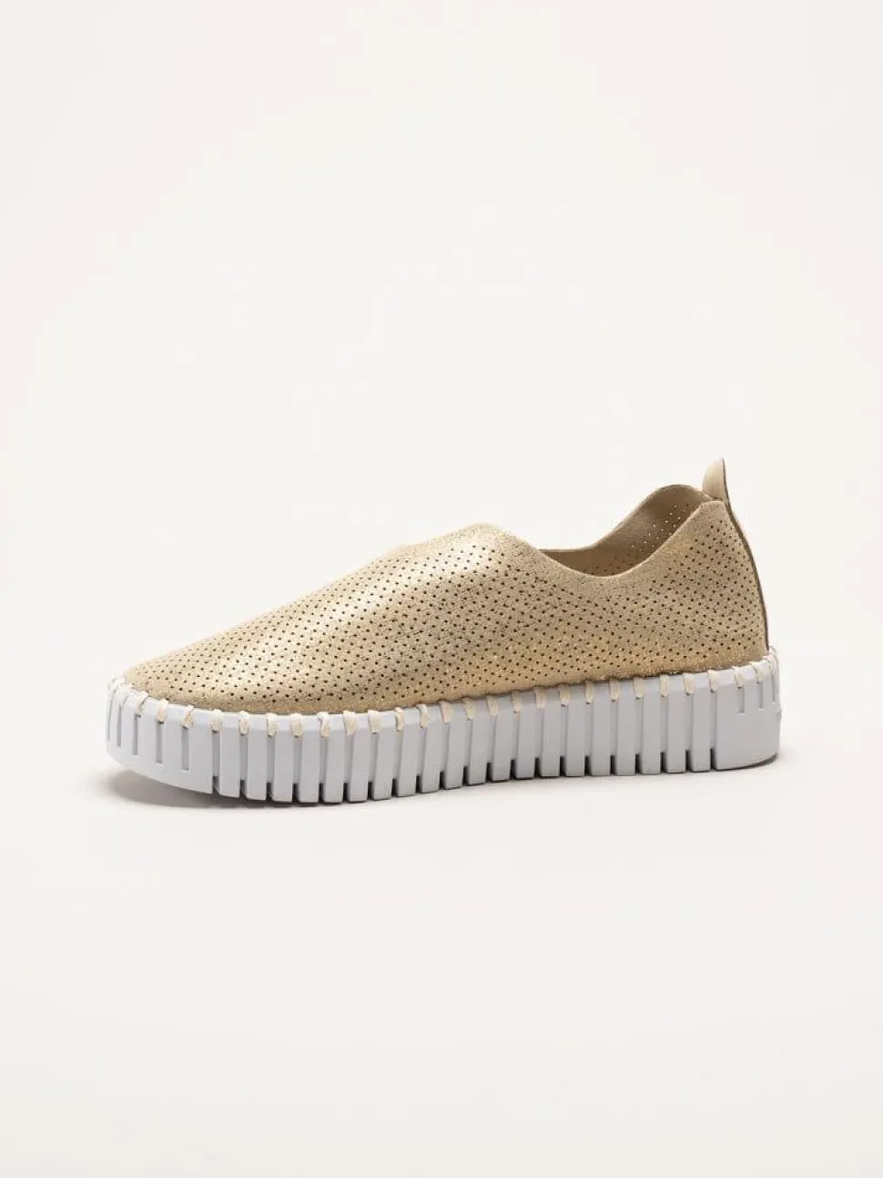 Ilse Jacobsen - Tulip3577 - Guldiga slip on skor