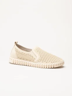 Ilse Jacobsen - Tulip Men - Beige slip on skor