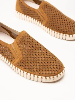 Ilse Jacobsen - Tulip Men - Bruna slip on skor