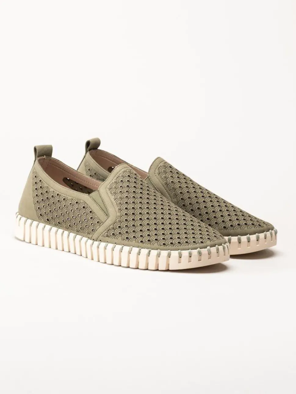 Ilse Jacobsen - Tulip Men - Gröna slip on skor