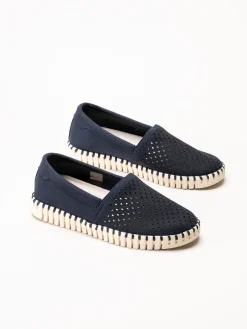 Ilse Jacobsen - Tulip - Mörkblå espadrillos