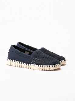 Ilse Jacobsen - Tulip - Mörkblå espadrillos