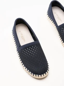 Ilse Jacobsen - Tulip - Mörkblå espadrillos