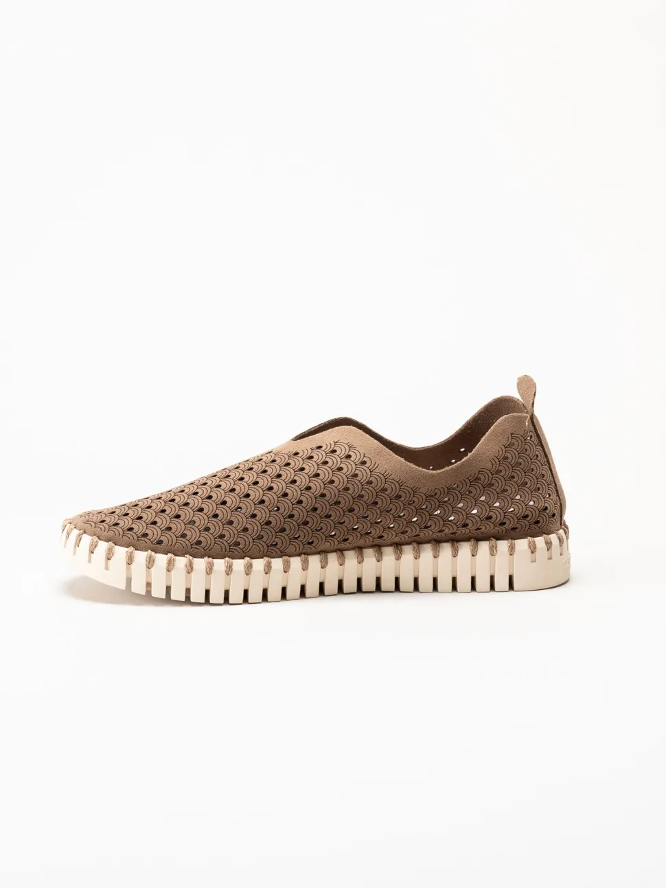 Ilse Jacobsen - Tulip - Mörkbruna slip on skor