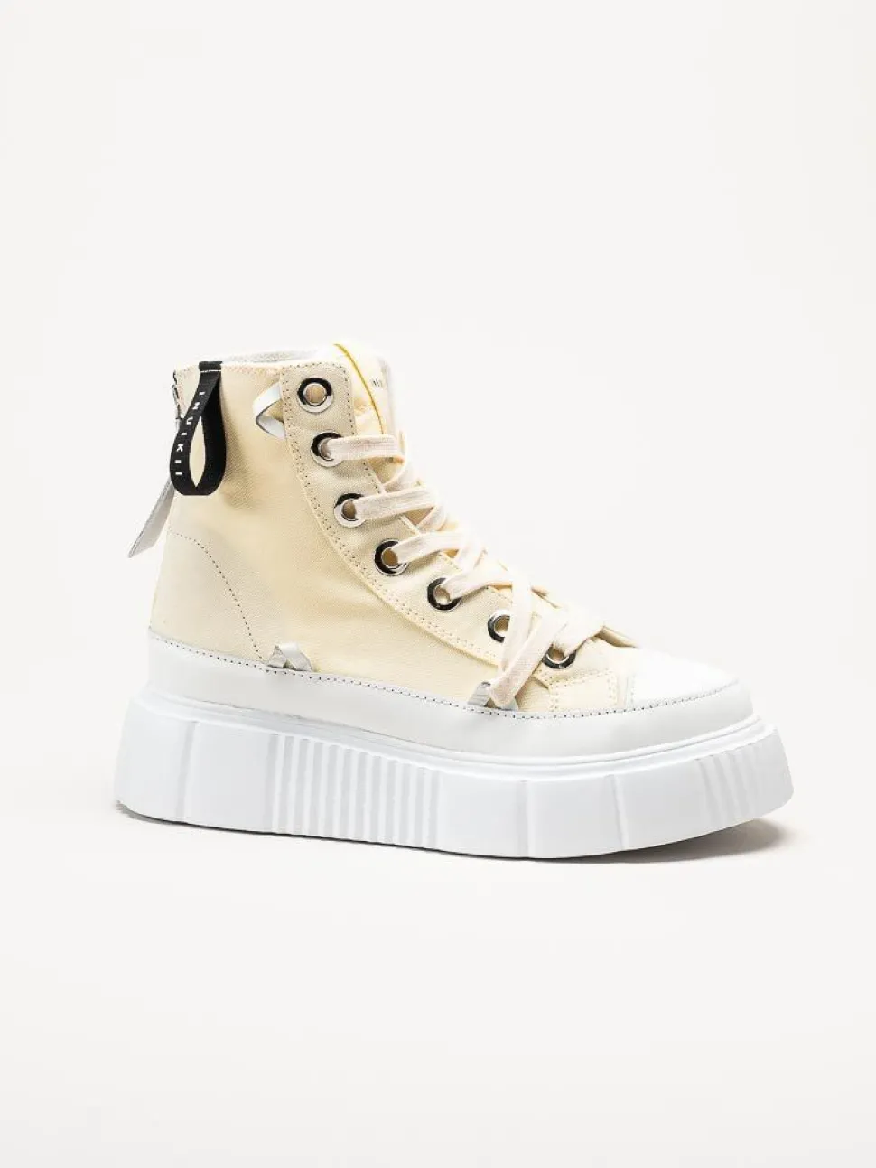 Inuikii - Canvas High 23 - Gula höga sneakers med platåsula