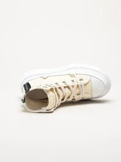 Inuikii - Canvas High 23 - Gula höga sneakers med platåsula