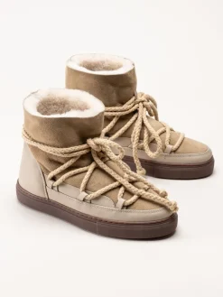 Inuikii - Classic - Beige vinterboots med fårskinnsfoder