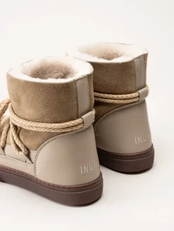 Inuikii - Classic - Beige vinterboots med fårskinnsfoder