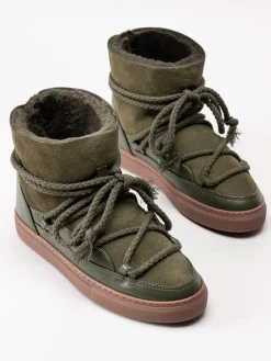 Inuikii - Classic - Gröna vinterboots med fårskinnsfoder